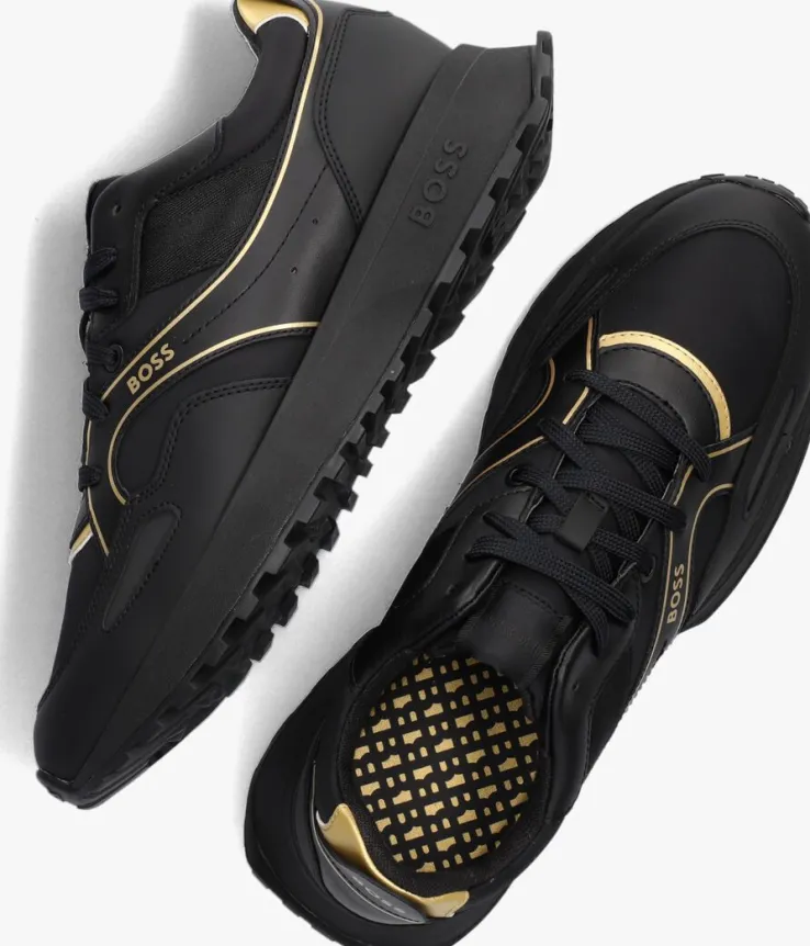 zwarte boss lage sneakers jonah runn