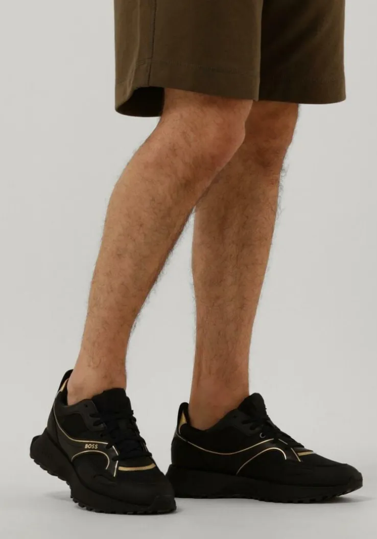 zwarte boss lage sneakers jonah runn