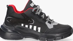 zwarte braqeez lage sneakers gio genna