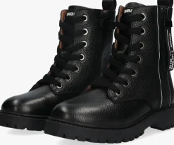 zwarte braqeez veterboots belle boot