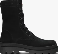 zwarte braqeez veterboots davina denver