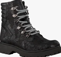zwarte braqeez veterboots becky boot