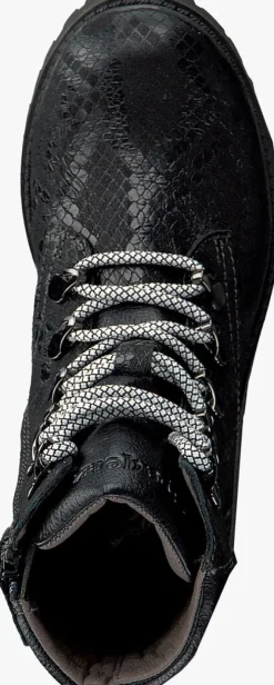 zwarte braqeez veterboots becky boot