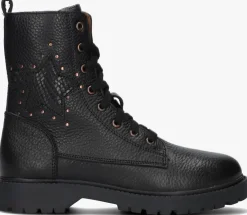 zwarte braqeez veterboots betty boot
