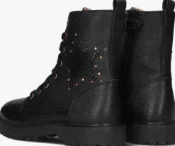 zwarte braqeez veterboots betty boot