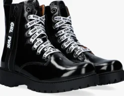 zwarte braqeez veterboots belle boot