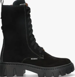 zwarte braqeez veterboots lotte london