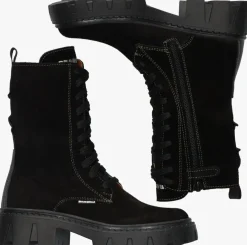 zwarte braqeez veterboots lotte london