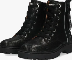 zwarte braqeez veterboots belle boot