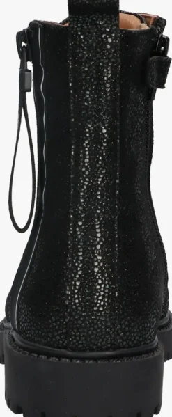 zwarte braqeez veterboots belle boot