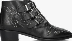 zwarte bronx enkellaarsjes new-tex 47534