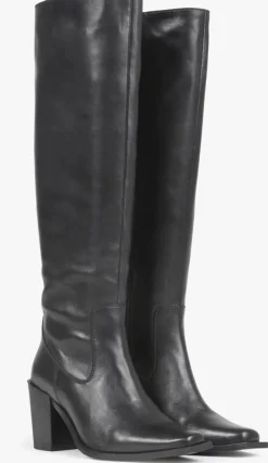 zwarte bronx hoge laarzen new-parton