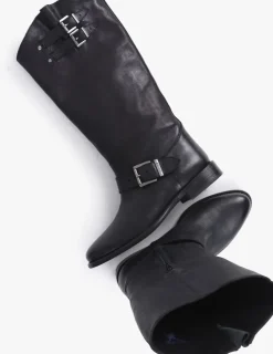 zwarte bronx hoge laarzen fe-lise 14332