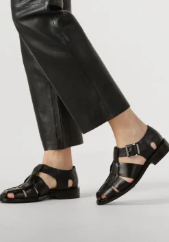 zwarte bronx sandalen met hak next-wagon 85026