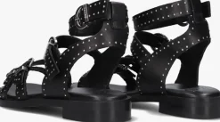 zwarte bronx sandalen thrill 84997-a