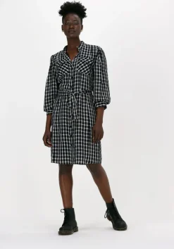 zwarte bruuns bazaar midi jurk privet edriene dress