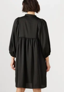 zwarte bruuns bazaar midi jurk sarina dress