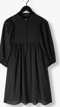 zwarte bruuns bazaar midi jurk sarina dress