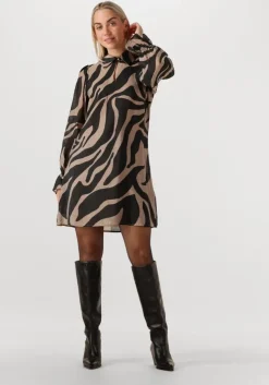 zwarte bruuns bazaar midi jurk bbarmada dress