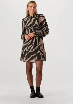 zwarte bruuns bazaar midi jurk bbarmada dress
