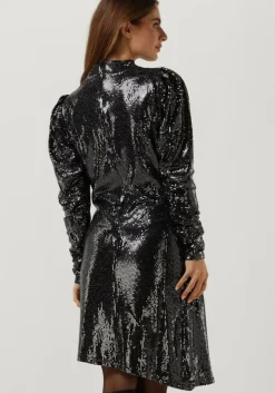 zwarte bruuns bazaar mini jurk allium maggie dress