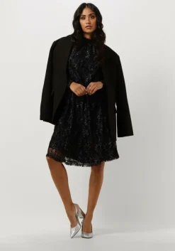 zwarte bruuns bazaar mini jurk echinops philinas dress