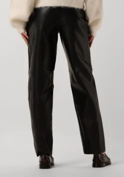 zwarte bruuns bazaar pantalon croco dagga pants