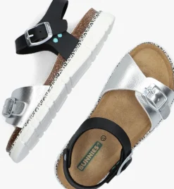 zwarte bunniesjr platte sandalen bonny beach