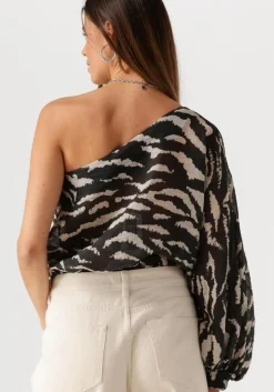 zwarte by-bar blouses bella zebra blouse