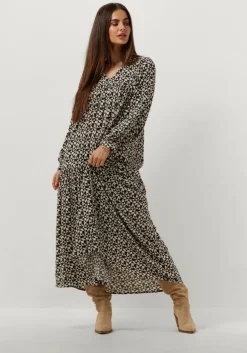zwarte by-bar maxi jurk hayley graphic dress