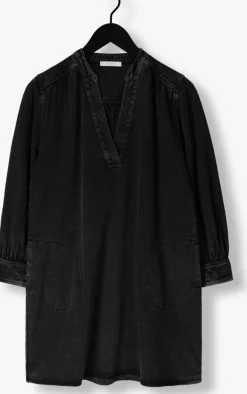 zwarte by-bar maxi jurk jina twill dress