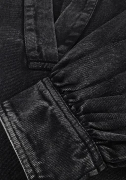 zwarte by-bar maxi jurk jina twill dress