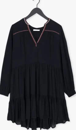 zwarte by-bar mini jurk nomi embroidery dress