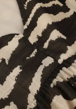 zwarte by-bar mini jurk philou zebra dress