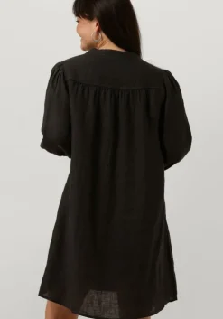 zwarte by-bar mini jurk resa linen dress