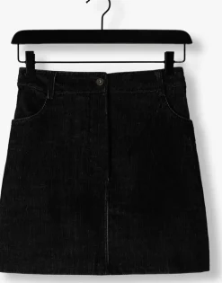 zwarte by-bar minirok josie cord skirt