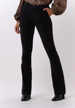 zwarte by-bar pantalon leila velvet twill pant
