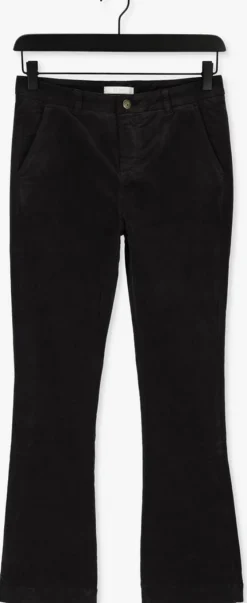 zwarte by-bar pantalon leila velvet twill pant