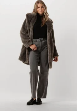 zwarte by-bar tops & t-shirts jojo roll melange stripe top