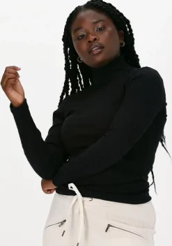 zwarte by-bar trui basic rollneck rib