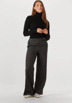 zwarte calvin klein coltrui woven label roll neck