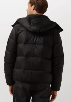 zwarte calvin klein gewatteerde jas essentials down jacket