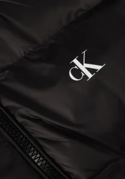 zwarte calvin klein gewatteerde jas essentials down jacket