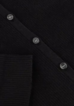 zwarte calvin klein midi jurk button long sweater dress