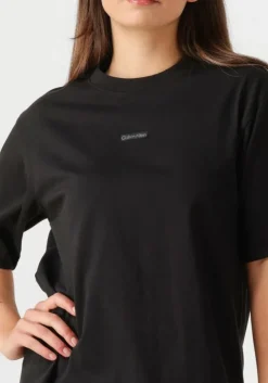 zwarte calvin klein mini jurk placed inst tee dress