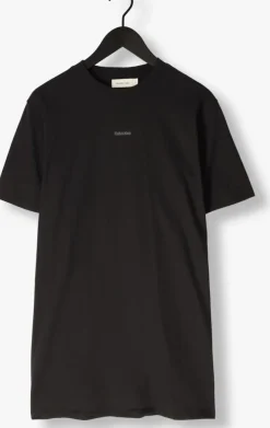 zwarte calvin klein mini jurk placed inst tee dress