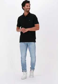 zwarte calvin klein polo stretch pique slim polo