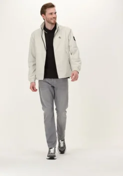 zwarte calvin klein polo stretch pique tipping slim polo