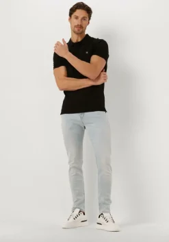 zwarte calvin klein polo ck embro badge slim polo