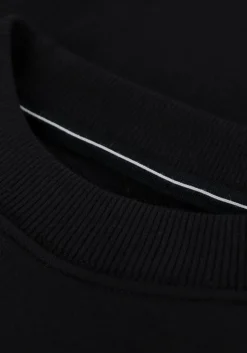 zwarte calvin klein sweater blocking institutional crew neck